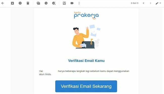 Klik Verifikasi Email Sekarang