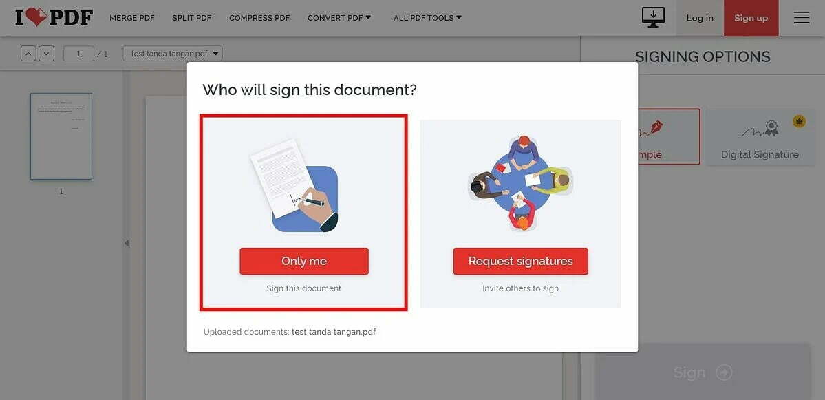Membuat Tanda tangan di I Love PDF 3