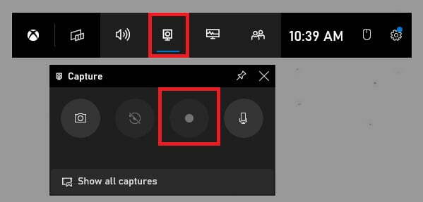 Rekam Layar di laptop dengan Xbox Game Bar 2