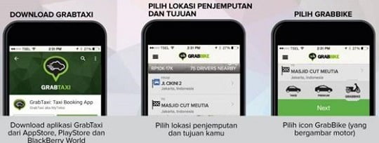 Cara Order Grab Motor