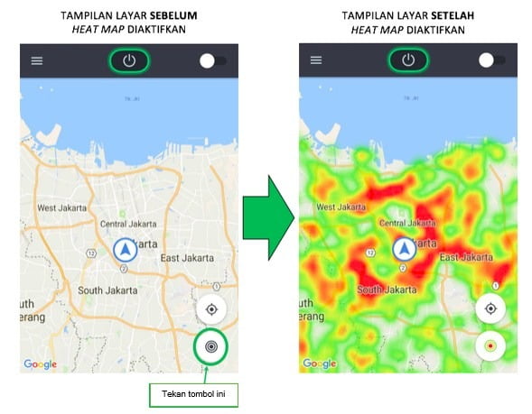 Tampilan Heat Map