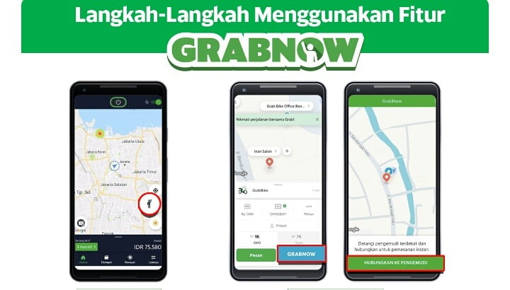 Bagaimana Cara Pesan Grab Now?