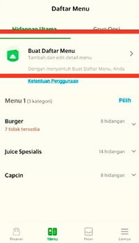 Cara Merubah harga di GrabFood Merchant 2