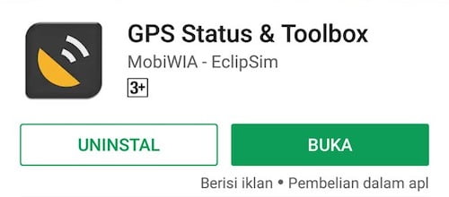 GPS Status dan Toolbox