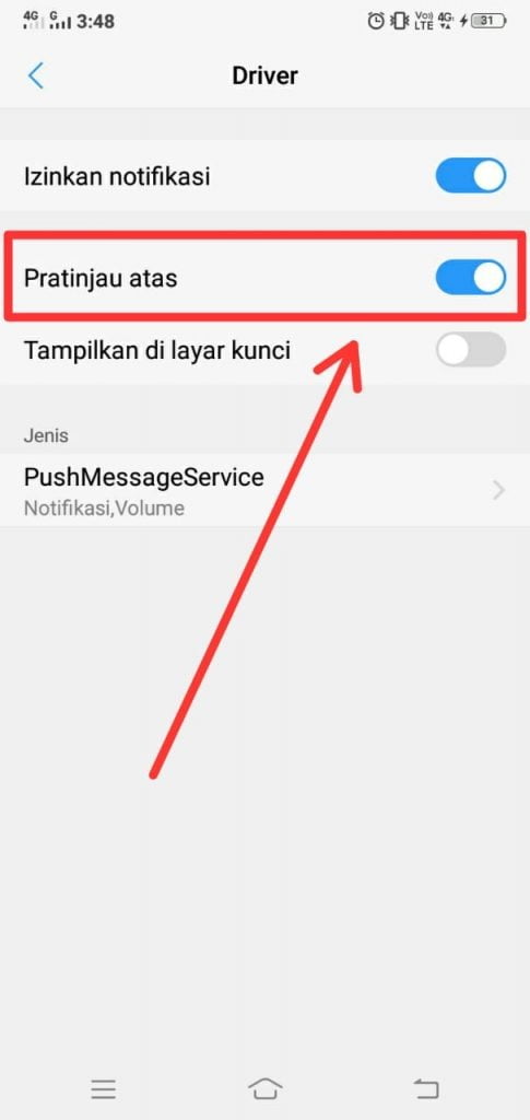 Klik Pratinjau di bagian atas