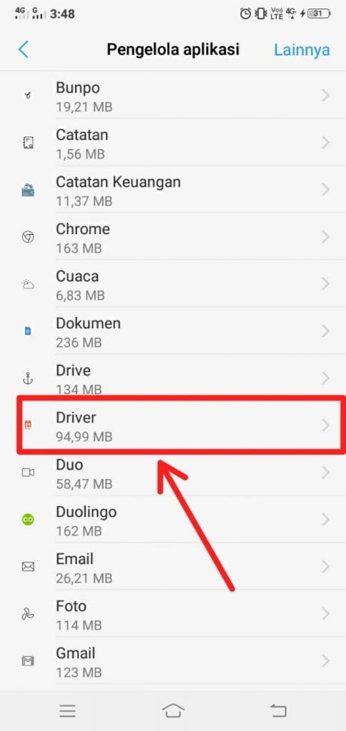 Klik aplikasi Shopee Food Driver