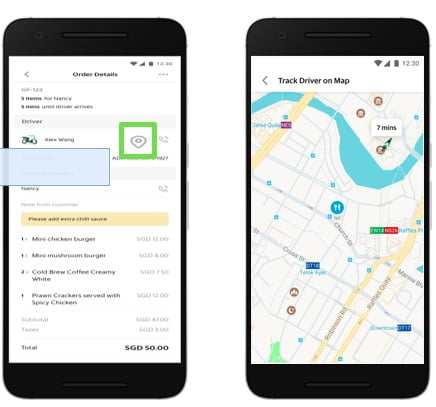 Lacak Posisi Mitra Driver Grab