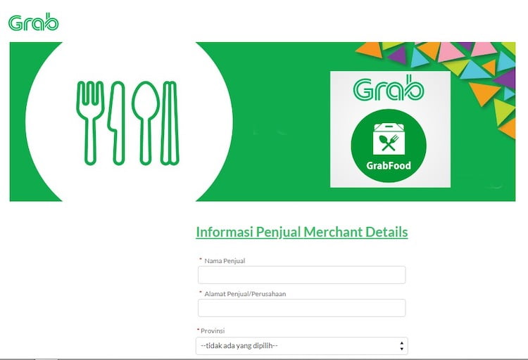 Masukkan Informasi Penjual Merchant