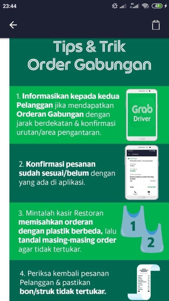 Mendapatkan Order Gabungan