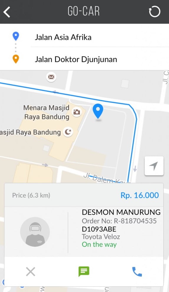 Cara Cancel Go Car Ketika Proses Pencarian Driver