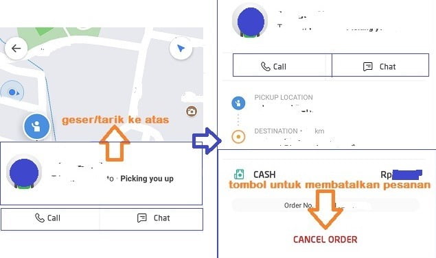 Cara Membatalkan Pesanan Jika Driver Sudah Didapatkan