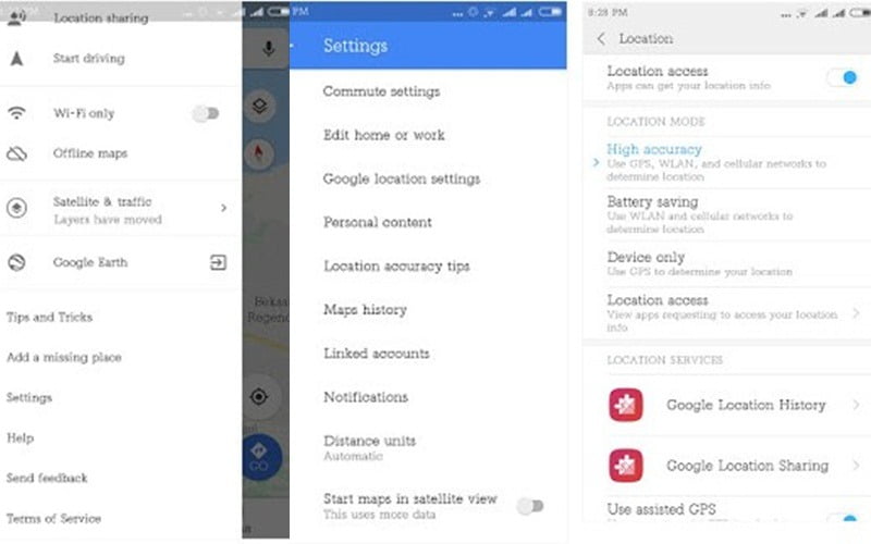 Gunakan GPS akurasi tertinggi