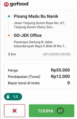 Langkah Menerima Pesanan Go Food