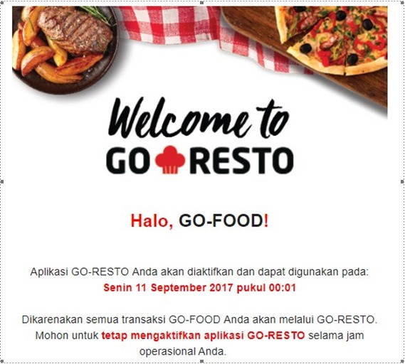 Tunggu verifikasi GoResto