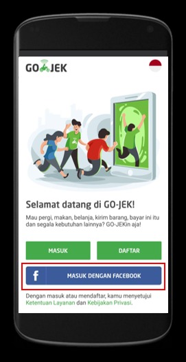 Masuk atau Login Melalui Facebook