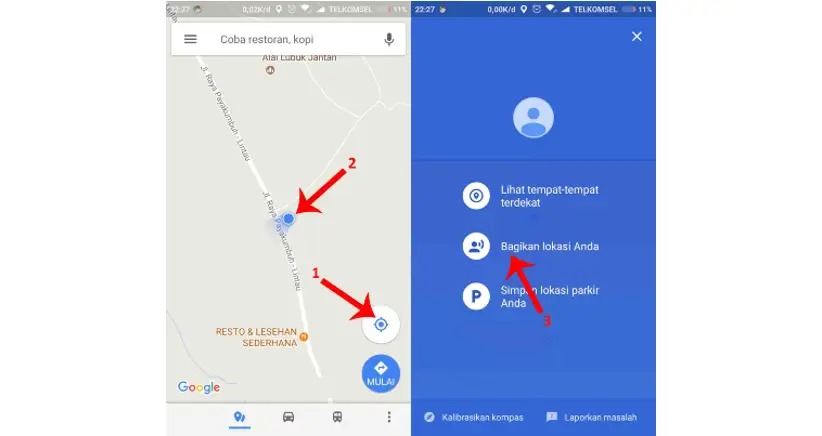 Bagikan Lokasi Secara Real Time