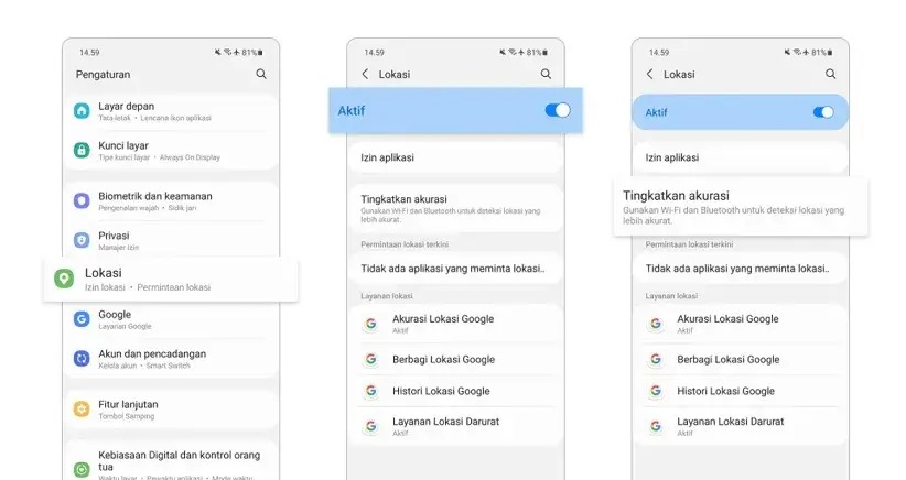 Setting Google Maps dengan Akurasi Tinggi